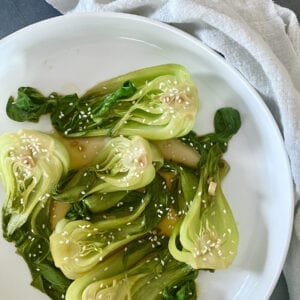 Soy Ginger Braised Bok Choy