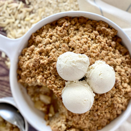 Typical Fall Apple and Pear Crisp, Sacha Served What