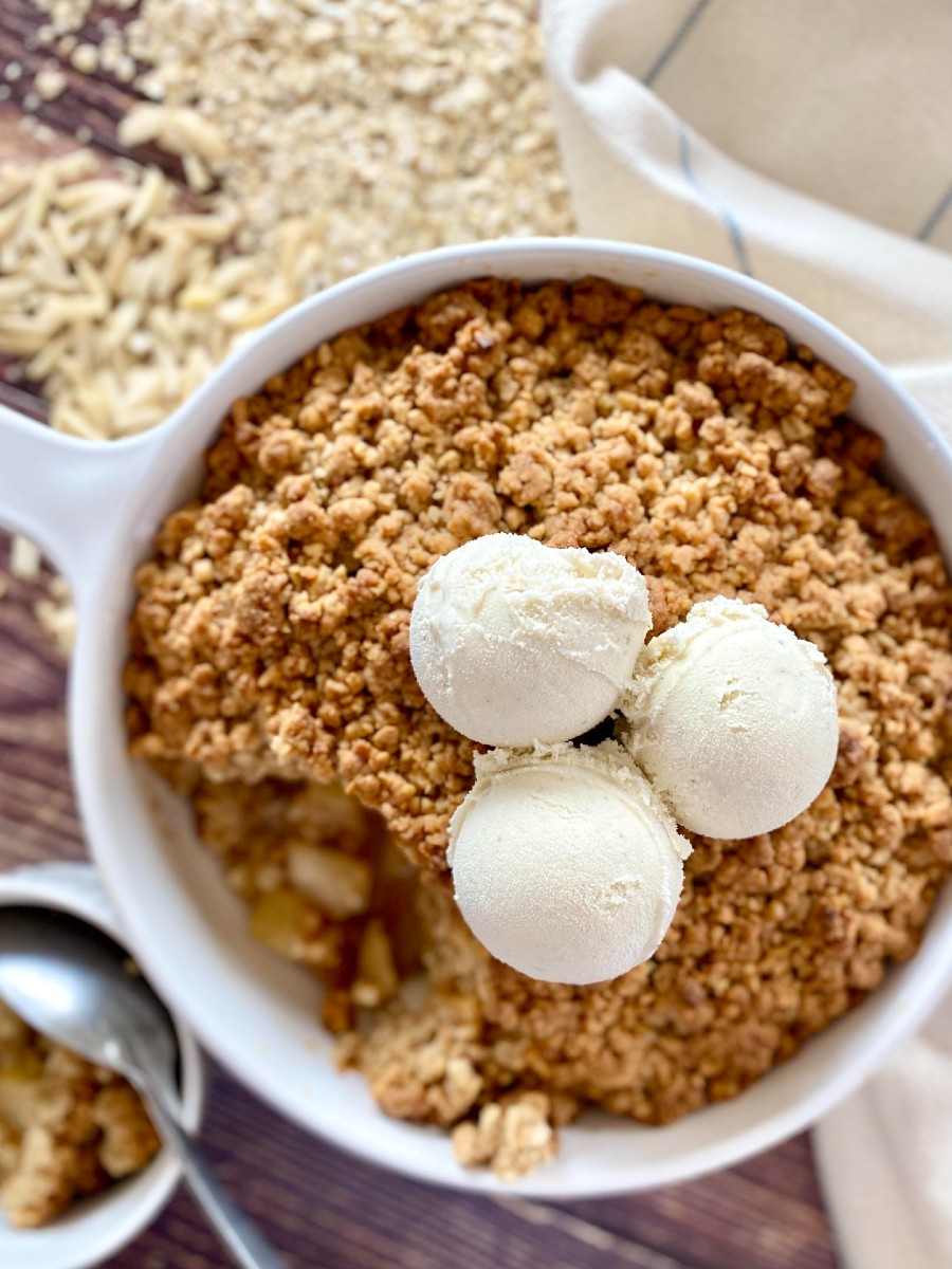 Typical Fall Apple and Pear Crisp, Sacha Served What