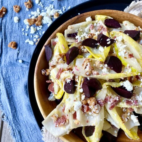 Endive Salad with Apple Cider Dressing, Sacha Served What