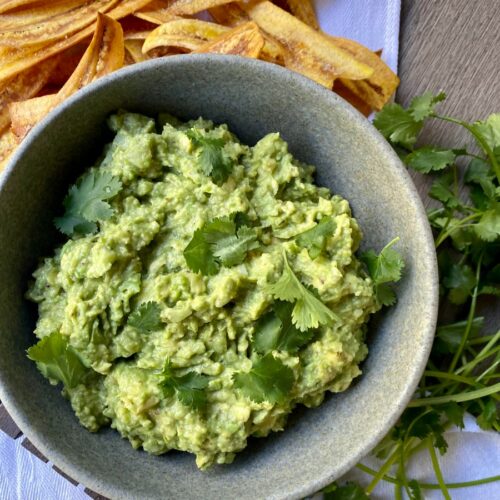 Guacamole with Plantain Chips