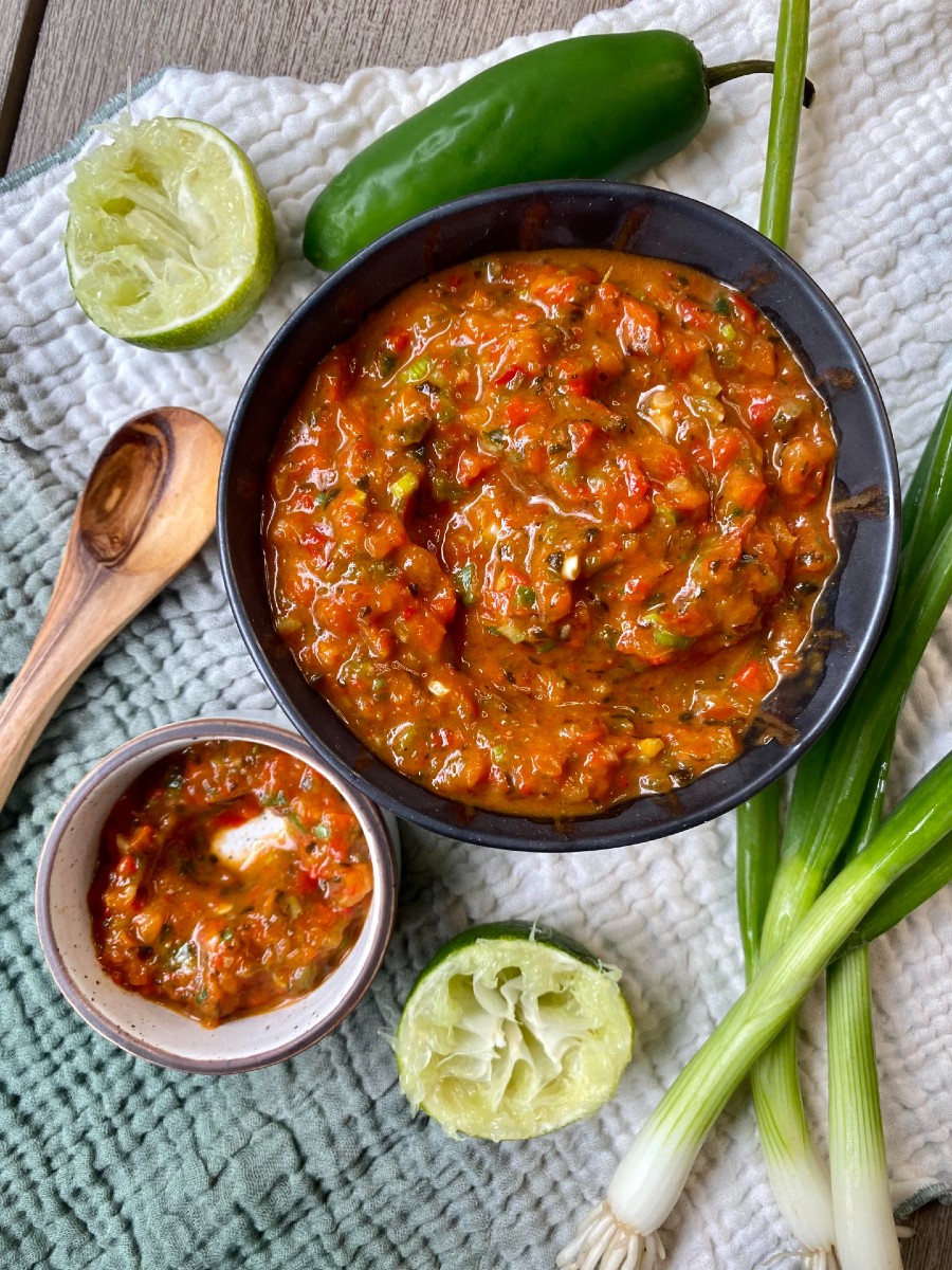 Roasted Pepper Salsa - Sacha Served What