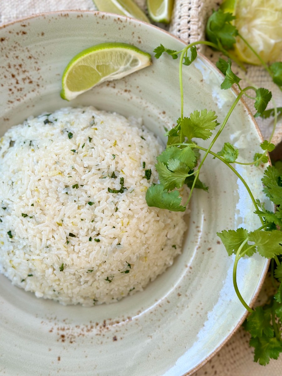 Cilantro Lime Coconut Rice, Sacha Served What
