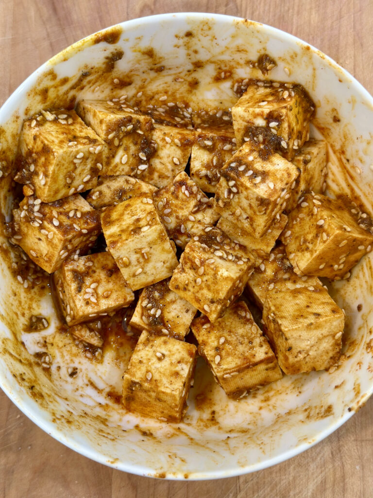 Mediterranean Tofu Bowls, Sacha Served What