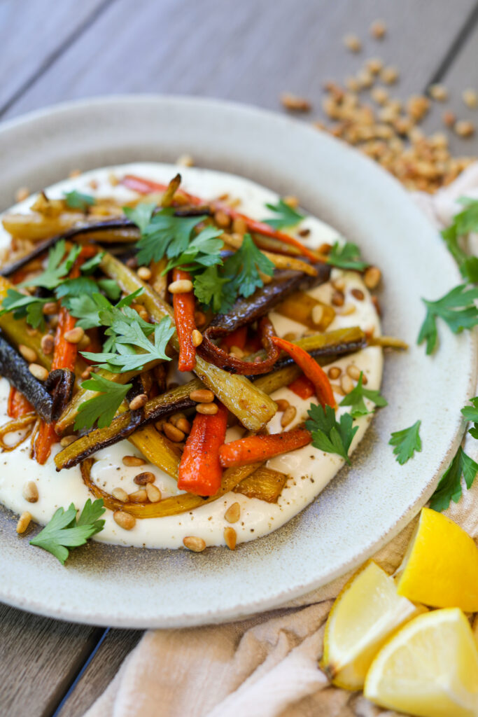 Honey Roasted Carrots with Whipped Ricotta, Sacha Served What