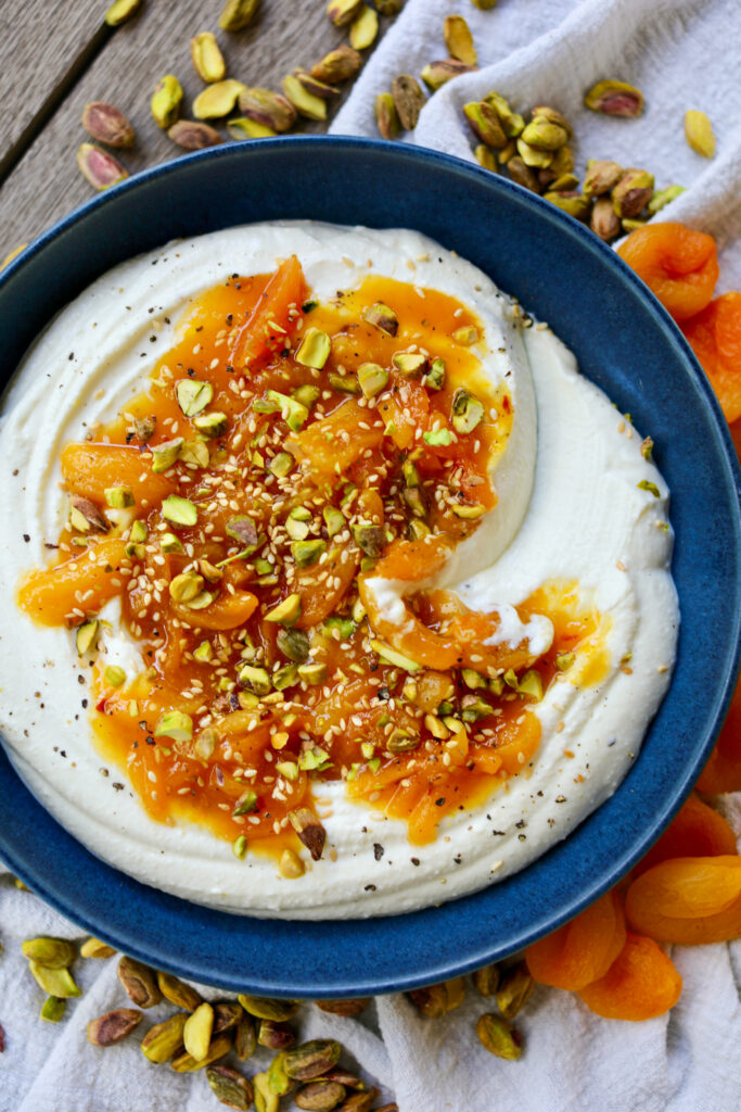 Apricot and Whipped Feta Dip, Sacha Served What