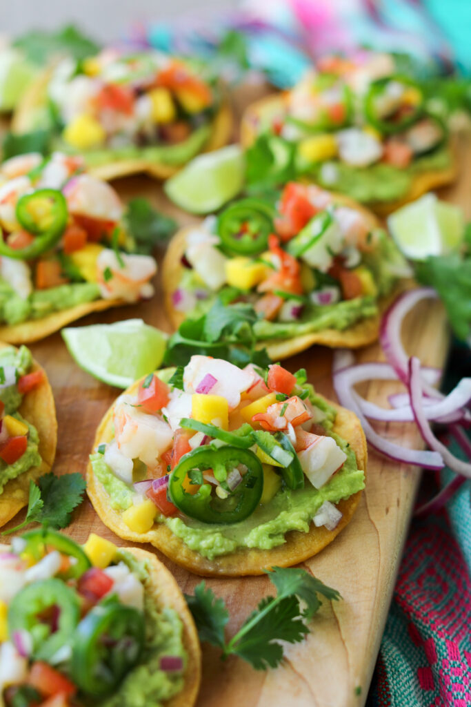 Shrimp Ceviche Tostadas, Sacha Served What