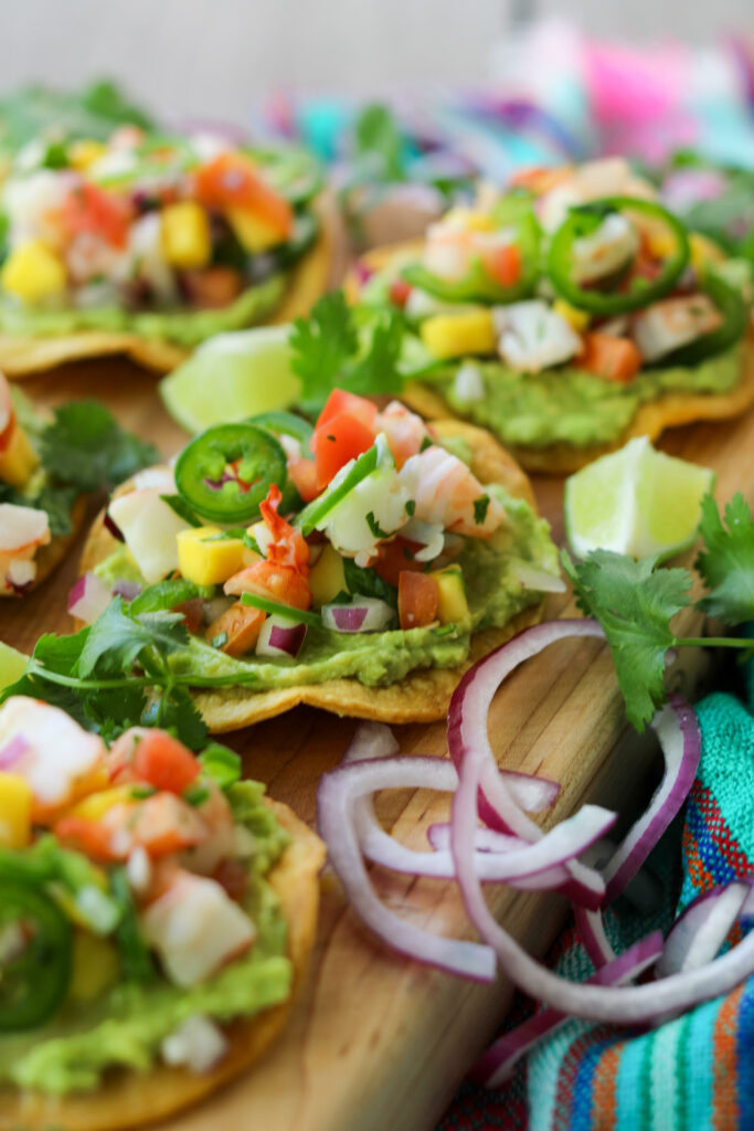 Shrimp Ceviche Tostadas, Sacha Served What