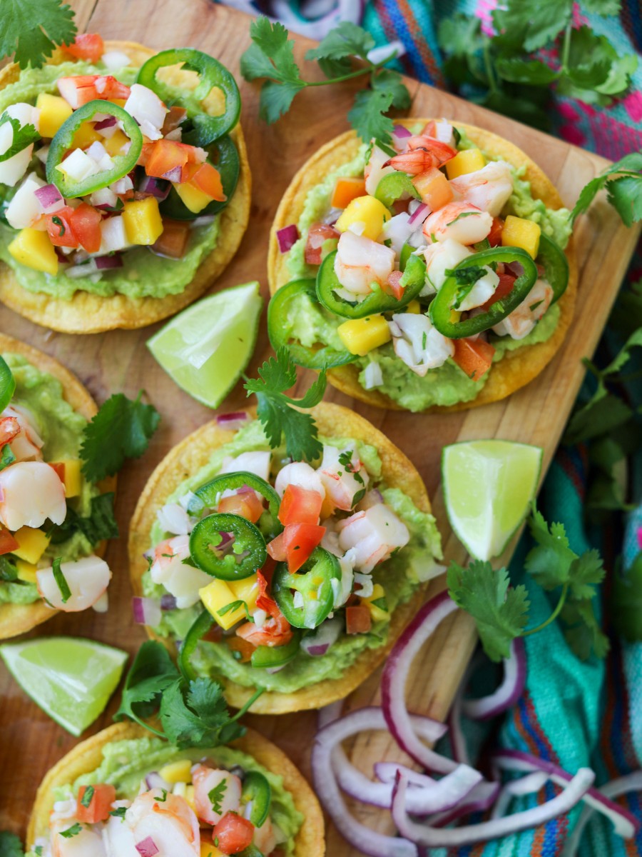 Shrimp Ceviche Tostadas, Sacha Served What