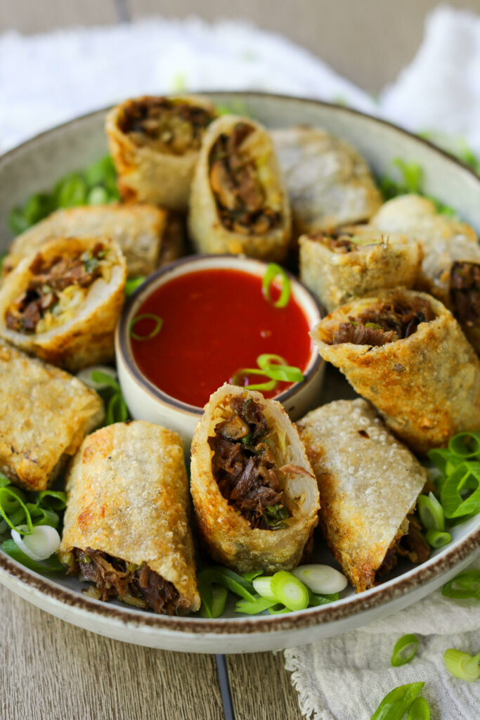 Crispy Hoisin Duck Rolls, Sacha Served What