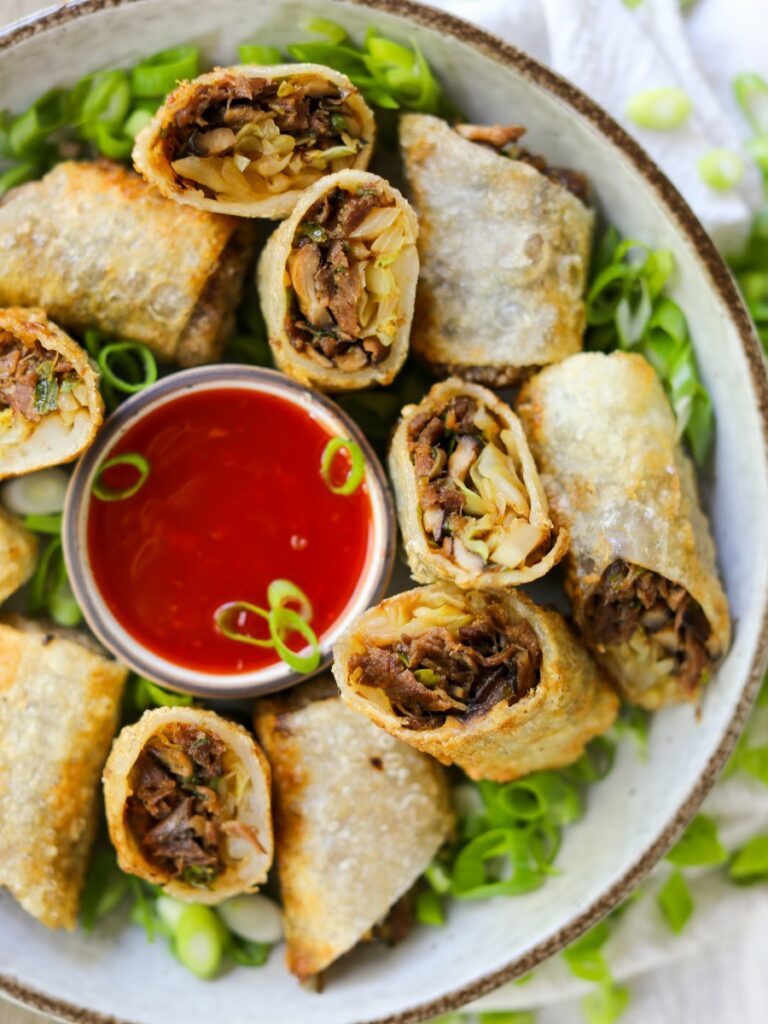 Crispy Hoisin Duck Rolls, Sacha Served What