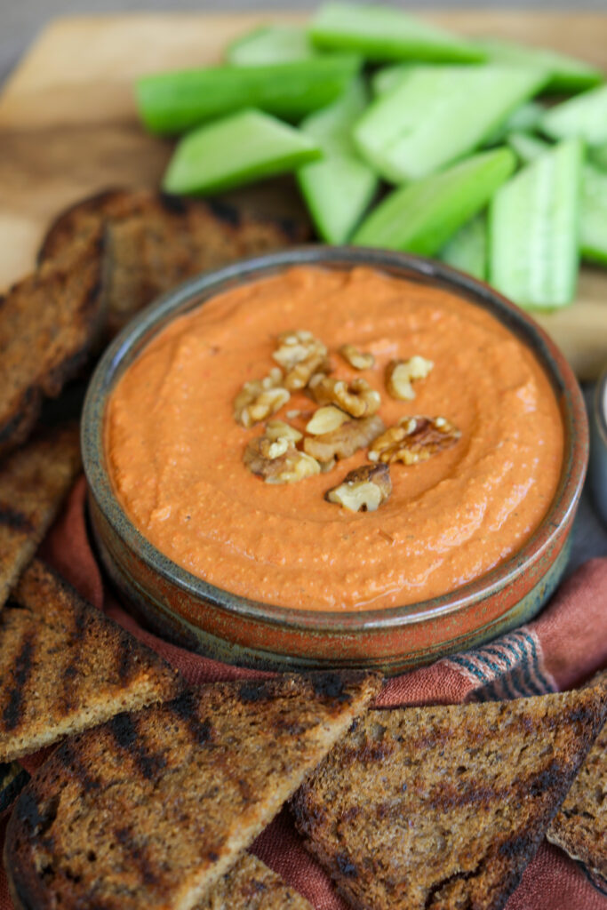 Roasted Red Pepper Dip, Sacha Served What