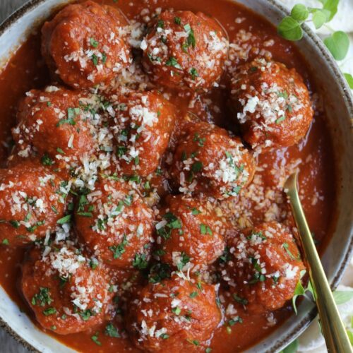 Mushroom & Turkey Meatballs, Sacha Served What