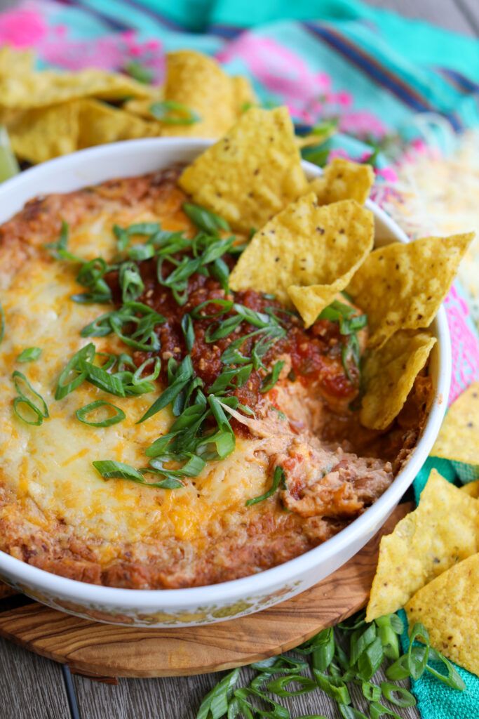 Cheesy Mexican Bean Dip, Sacha Served What