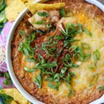 Cheesy Mexican Bean Dip, Sacha Served What