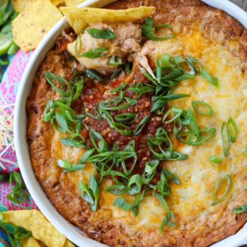 Cheesy Mexican Bean Dip, Sacha Served What