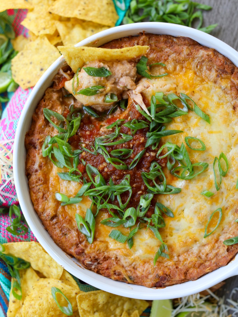 Cheesy Mexican Bean Dip, Sacha Served What