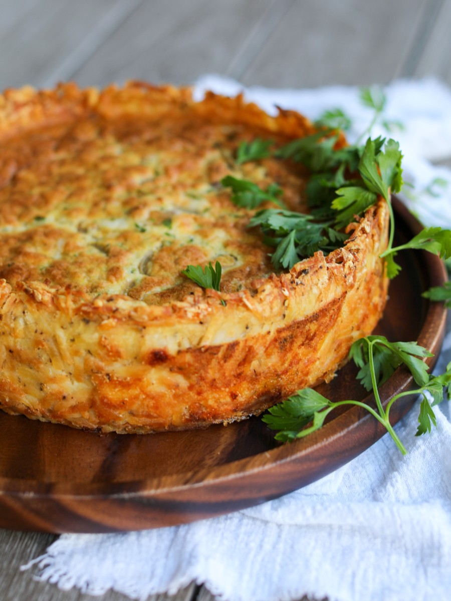 Hash Brown Crusted Quiche, Sacha Served What